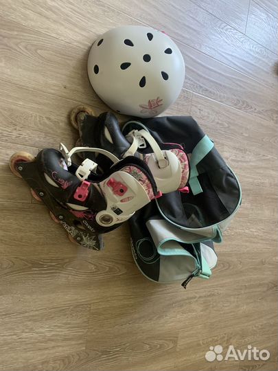 Продаю ролики для девочки б/у размер 32-34