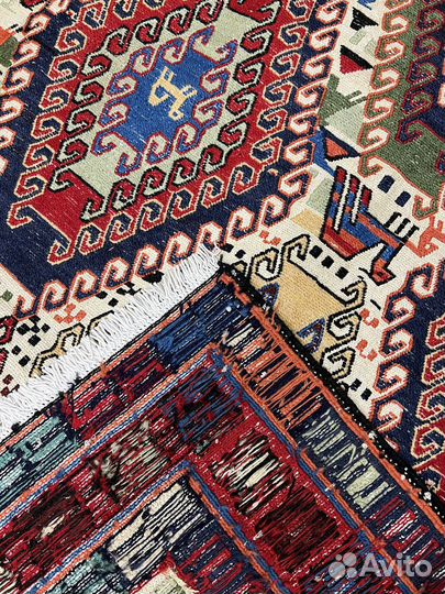 95. Ковер Сумах Иран Шерсть 202х141