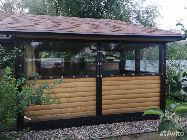 Мягкие окна для беседки