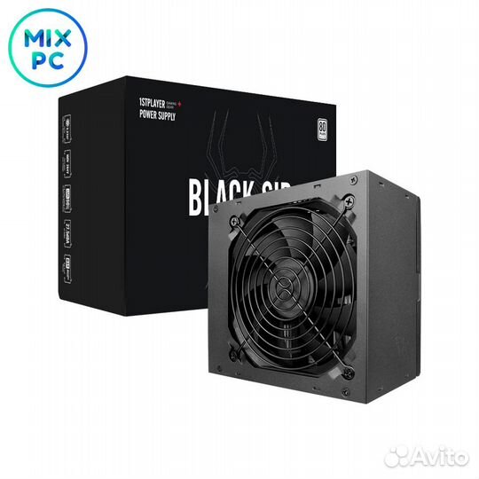Блок питания 600W 1stplayer black.SIR SR-600W 80 p