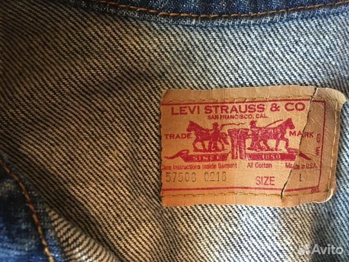 Джинсовая куртка levis. Made in USA