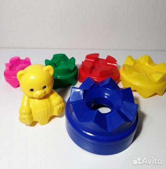 Набор мирамидка + домик- сортер