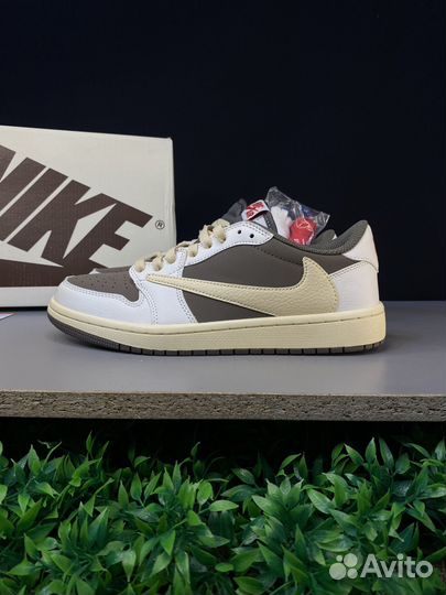 Кроссовки Nike Air Jordan 1 Low Travis Scott mocha