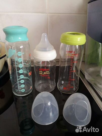 Бутылочки для кормления pigeon стекло