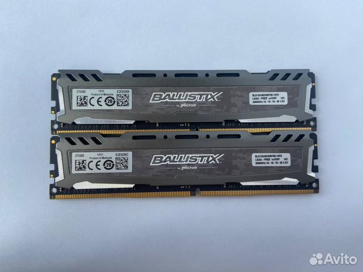 32GB (16GB x2) Crucial Ballistix Sport LT 2666 MHz