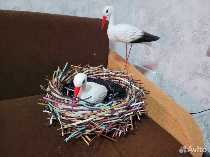 Гнездо с аистами