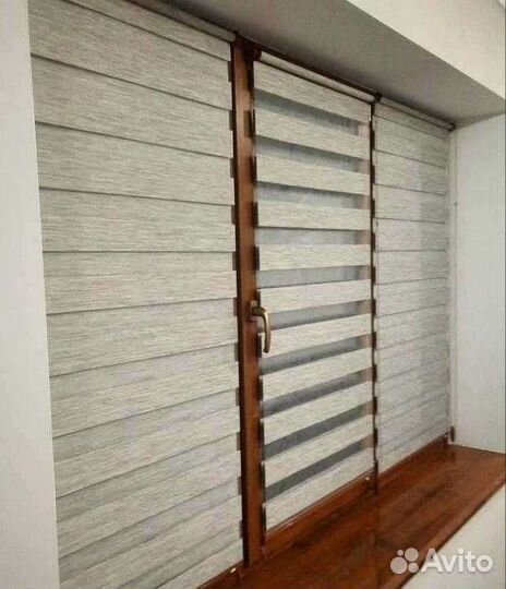 Жалюзи и рулонные шторы Зебра