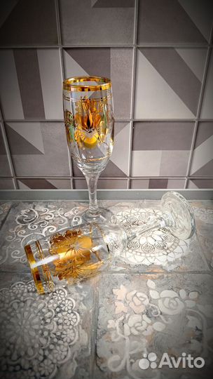 Фужеры бокалы для шампанского Турция