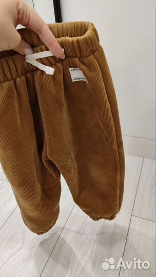 Штаны -джоггеры утепленные 86-92
