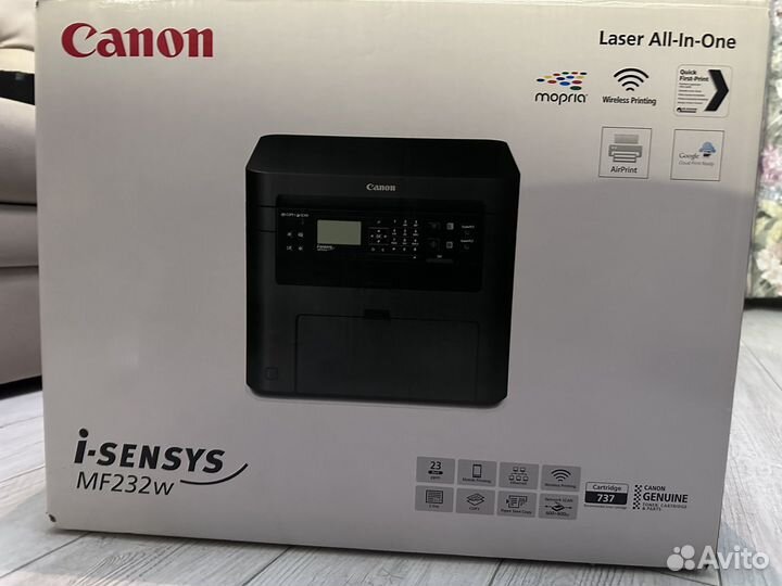 Принтер лазерный мфу Canon i-sensys MF232w с Wi-Fi