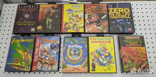 Картриджи для Sega (90е - 2000е годы выпуска)