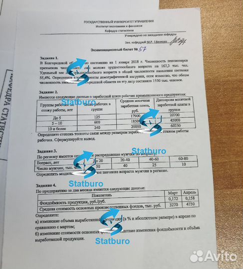 Онлайн помощь студентам, решение задач