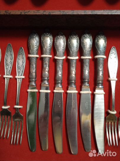 Набор столовых приборов мельхиор СССР