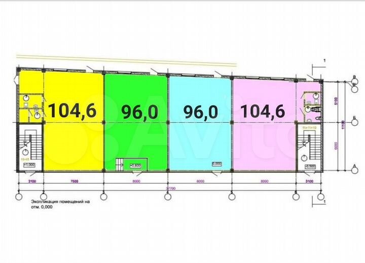Свободного назначения, 96 м²