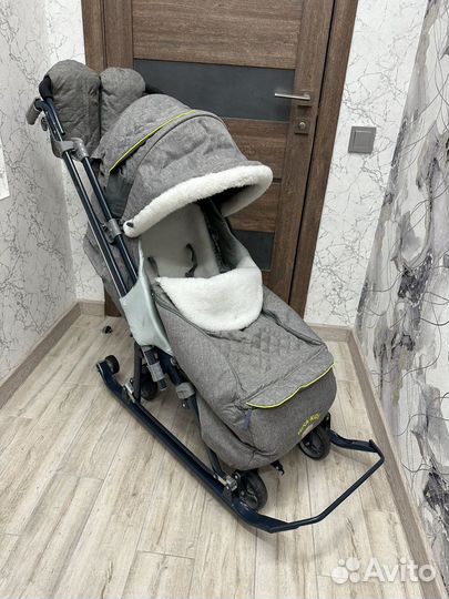 Санки коляска детские Ника
