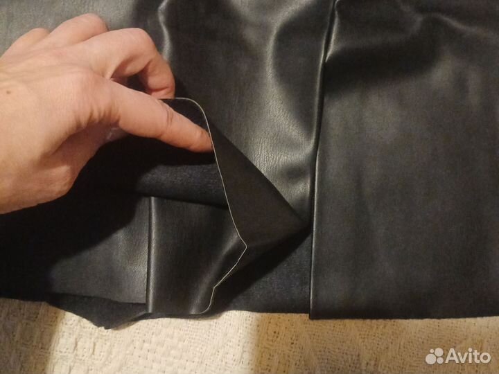 Кожаные шорты юбка 44