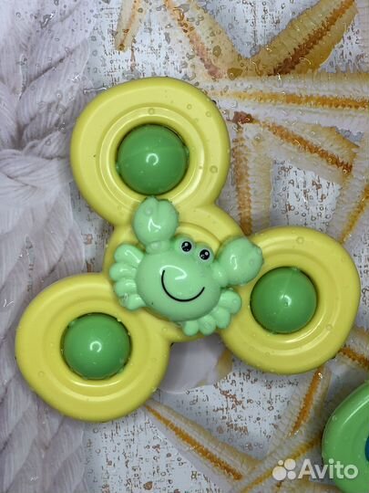 Набор спиннеров для купания на присоске