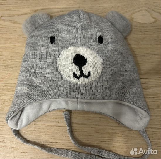 Шапка для мальчика 0-6 мес