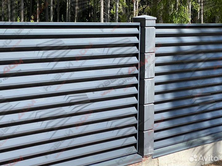 Забор жалюзи