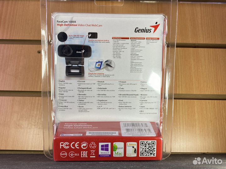 Web-камера Genius FaceCam 1000X Black