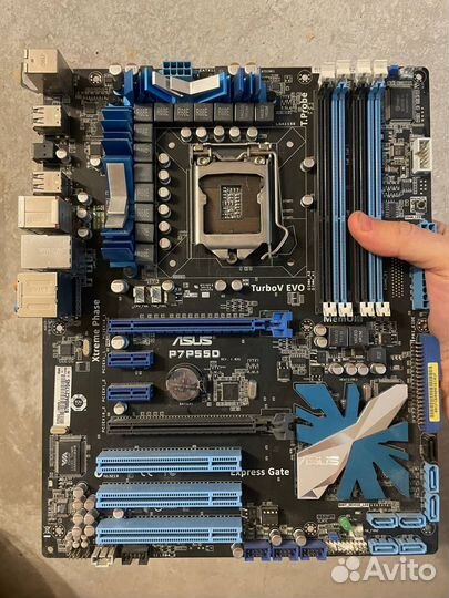 Материнская плата asus LGA1156 P7P55D P55 4xDDR3