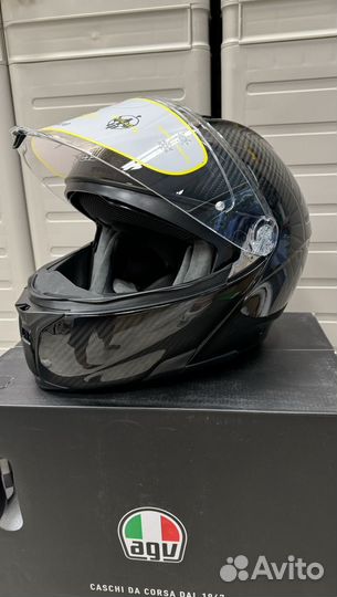 Мотошлем AGV sportmodular glossy carbon