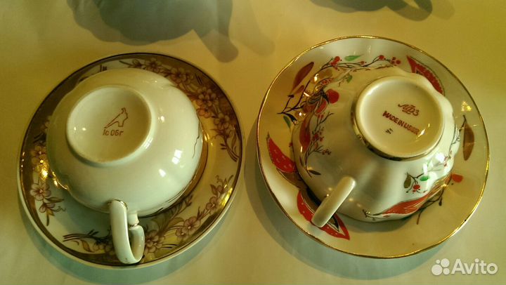 Чайные сервизы и предметы. лфз Вербилки Дулево