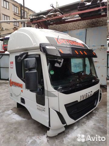 Кабина Ивеко Стралис узкая высокая мех. 2013-2019г