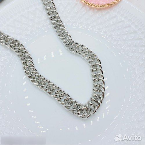 Мужская серебряная цепь 925