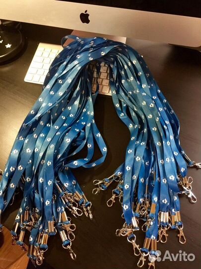 Ленты шнурки с карабином для бейджа Sochi