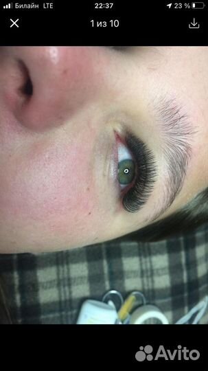 Наращивание ресниц на дому