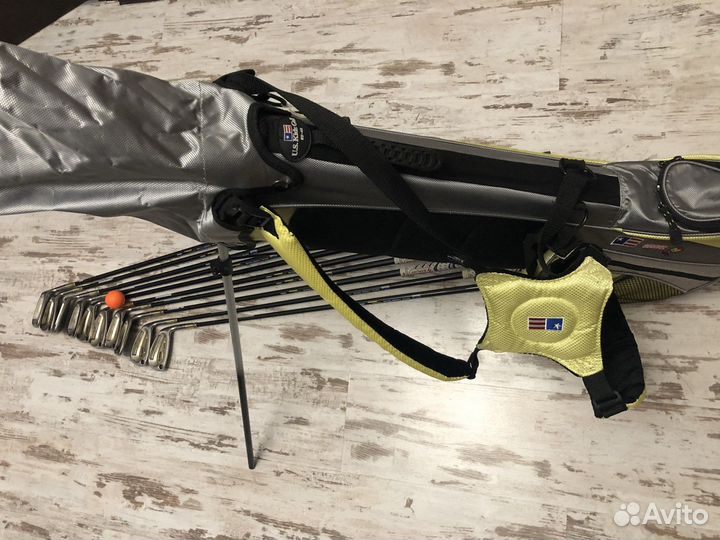 Клюшки для гольфа 17штук (на 2 кат. роста) и бэг