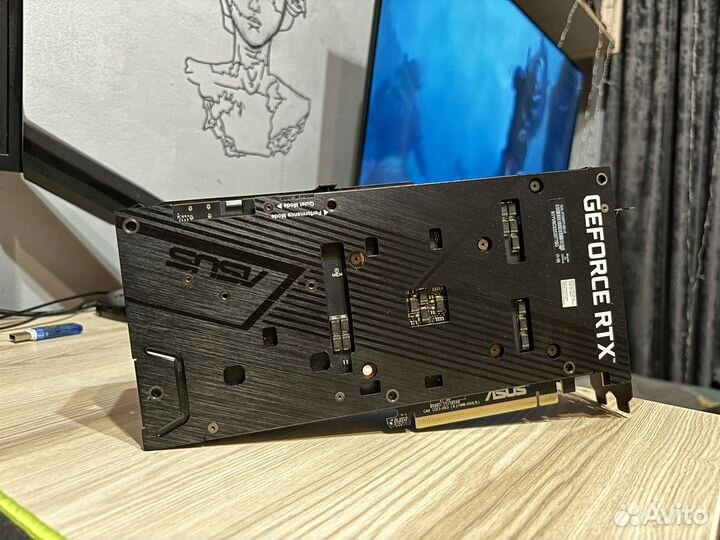Видеокарта Asus Dual RTX 3060ti 8gb /обмен