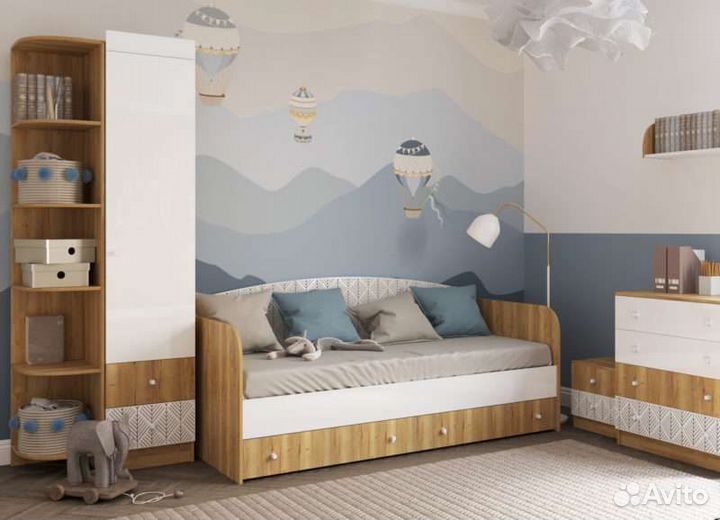 Детская кровать с ящиками