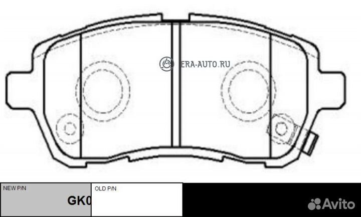 CTR GK0144 / CKD-21 Колодки тормозные дисковые пер