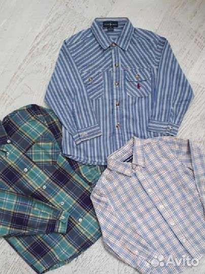 Рубашки на мальчика р.104-110