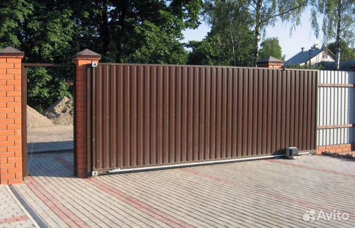 Откатные ворота под ключ