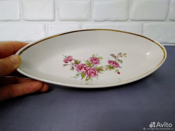 Селедочница СССР Фарфор Пролетарий