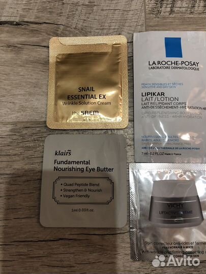 Пробники кремов, уходовой косметики