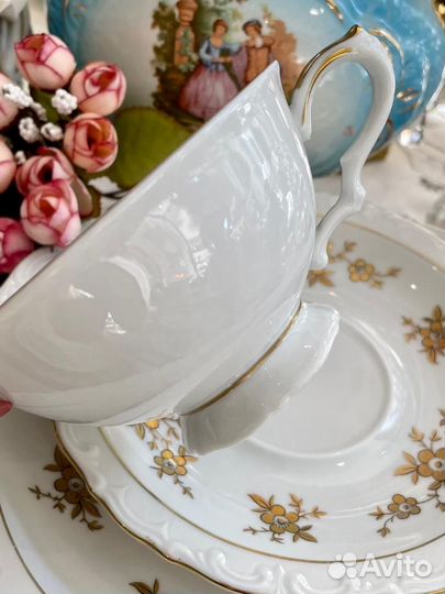 Чайная Кофейная тройка. Фарфор. kahla