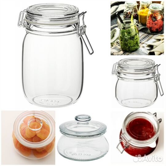 Новые банки Коркен Икеа. 0,5 л. и 1 л