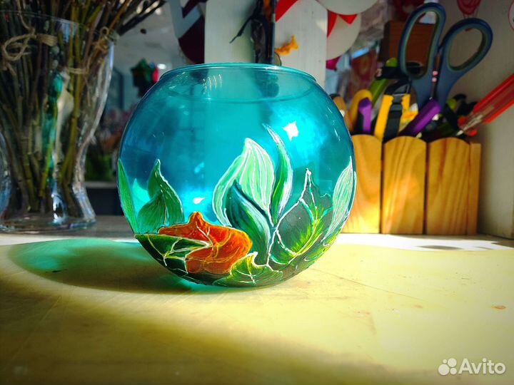 Декоративная ваза ручной работы