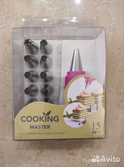 Кондитерский мешок с насадками для выпечки