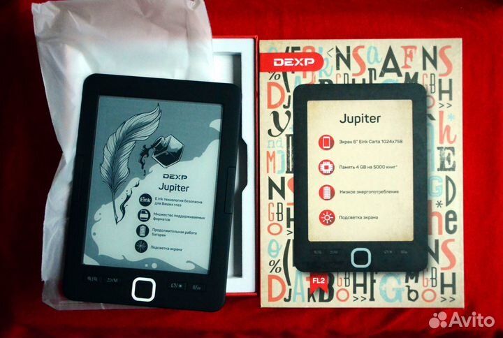 Эл книга Dexp FL2 Jupiter E-Ink Carta