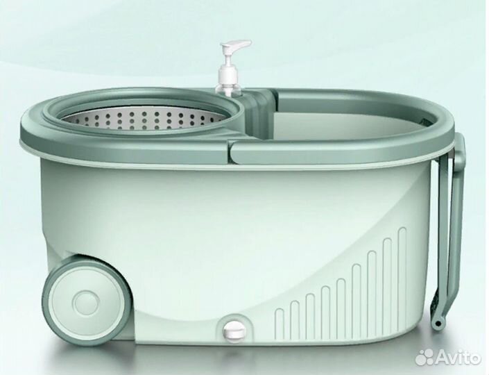 Ведро-швабра с ручкой и колесами