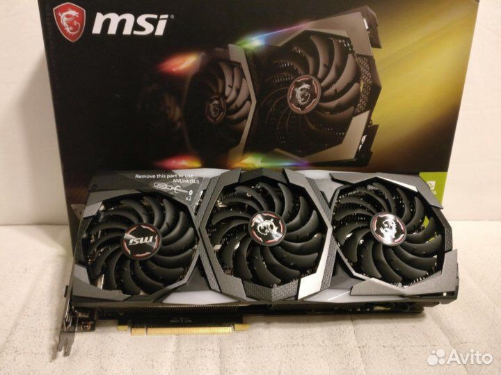 MSI GeForce RTX 2080 Ti gaming X trio 11 gb сок