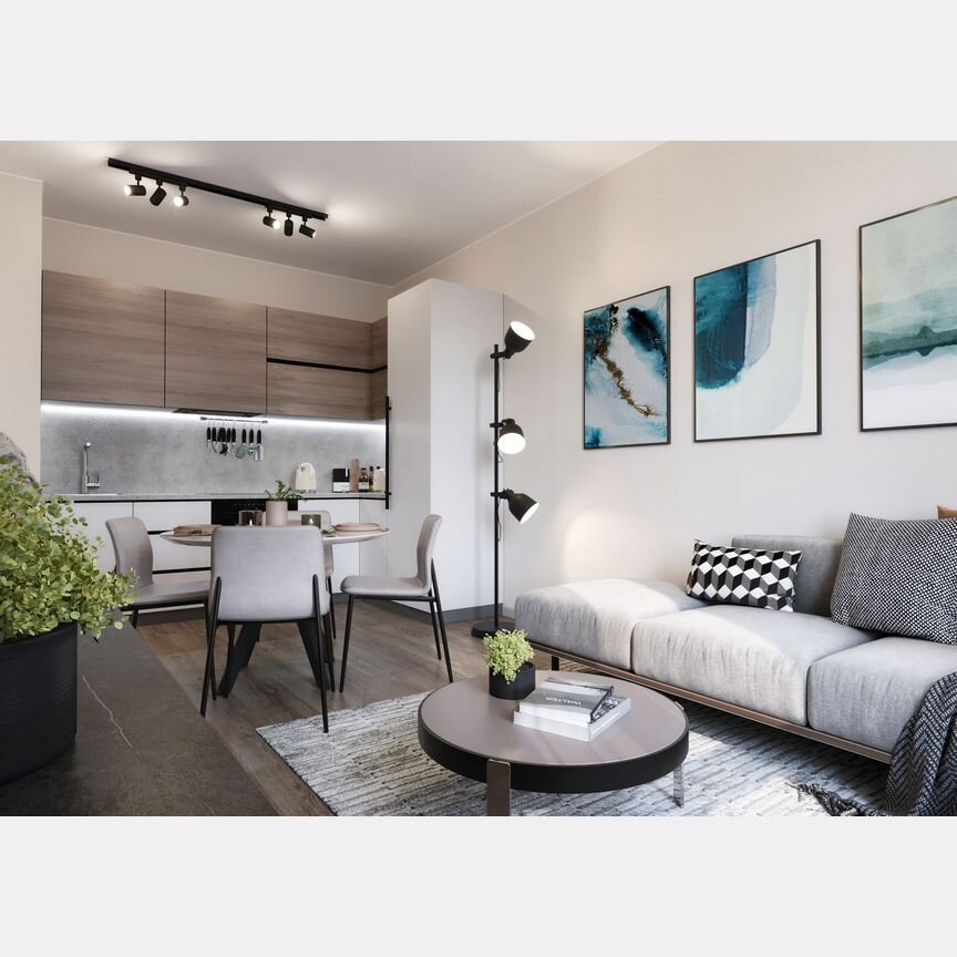 2-к. квартира, 56,5 м², 6/22 эт.