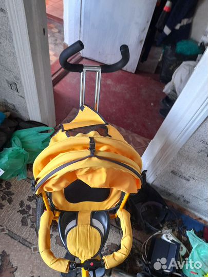 Велосипед коляска с ручкой