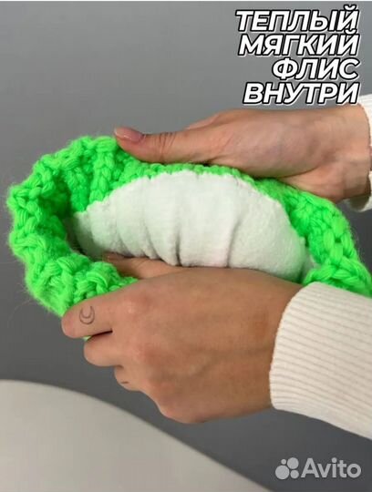 Шапка зимняя женская со снудом