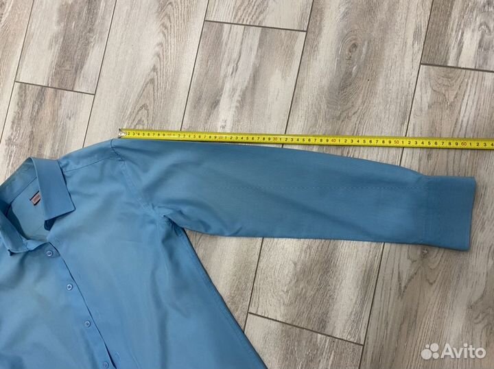 Рубашка мужская бирюзовая s